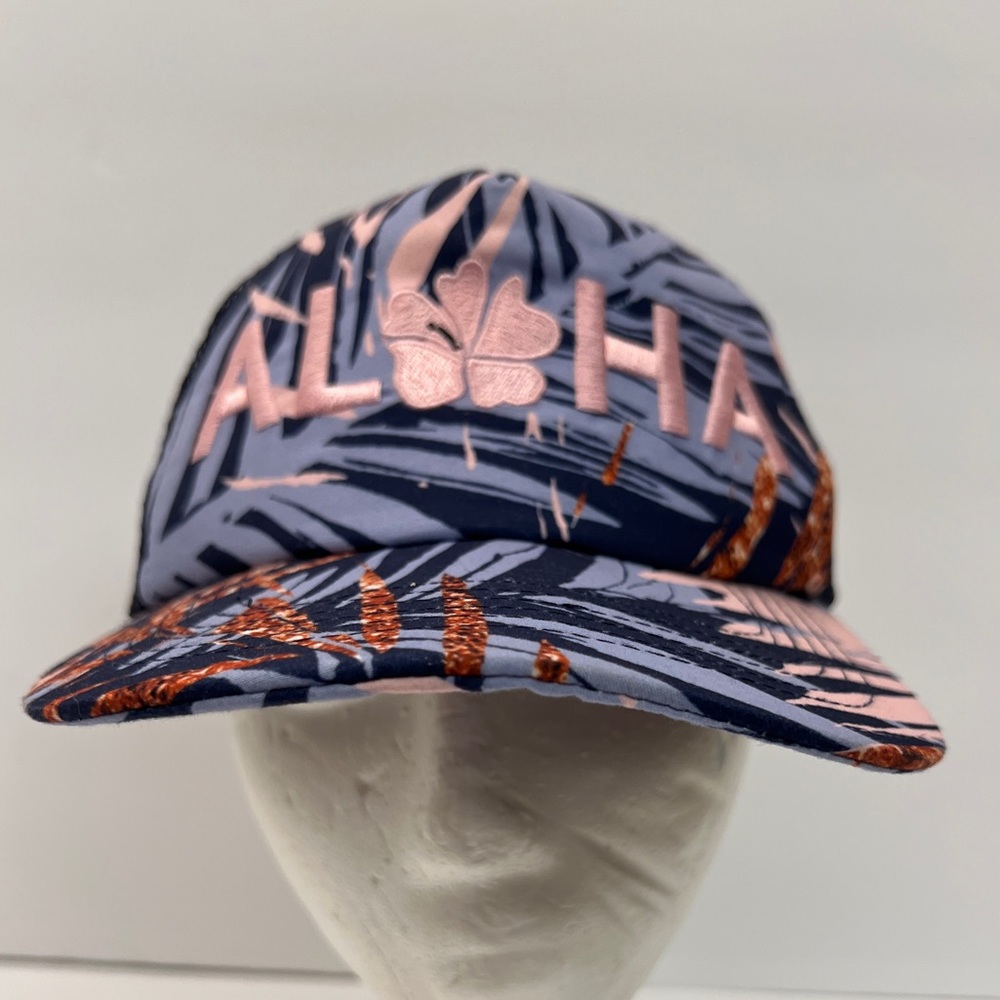 Hapari Surf Snapback Trucker Hat/Cap Hawaiian Leaf Print Adjustable ALOHA